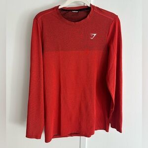 Gymshark Vibrant Red Long Sleeve Tee